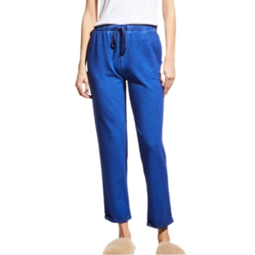 Majestic Filatures Deluxe Tee shirt Hand Dye Drawstring Pants Mediteranean Blue